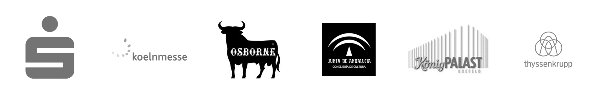 Sparkasse, koelnmesse, Osborne, Junta de Andalucia, König Palast, thyssenkrupp